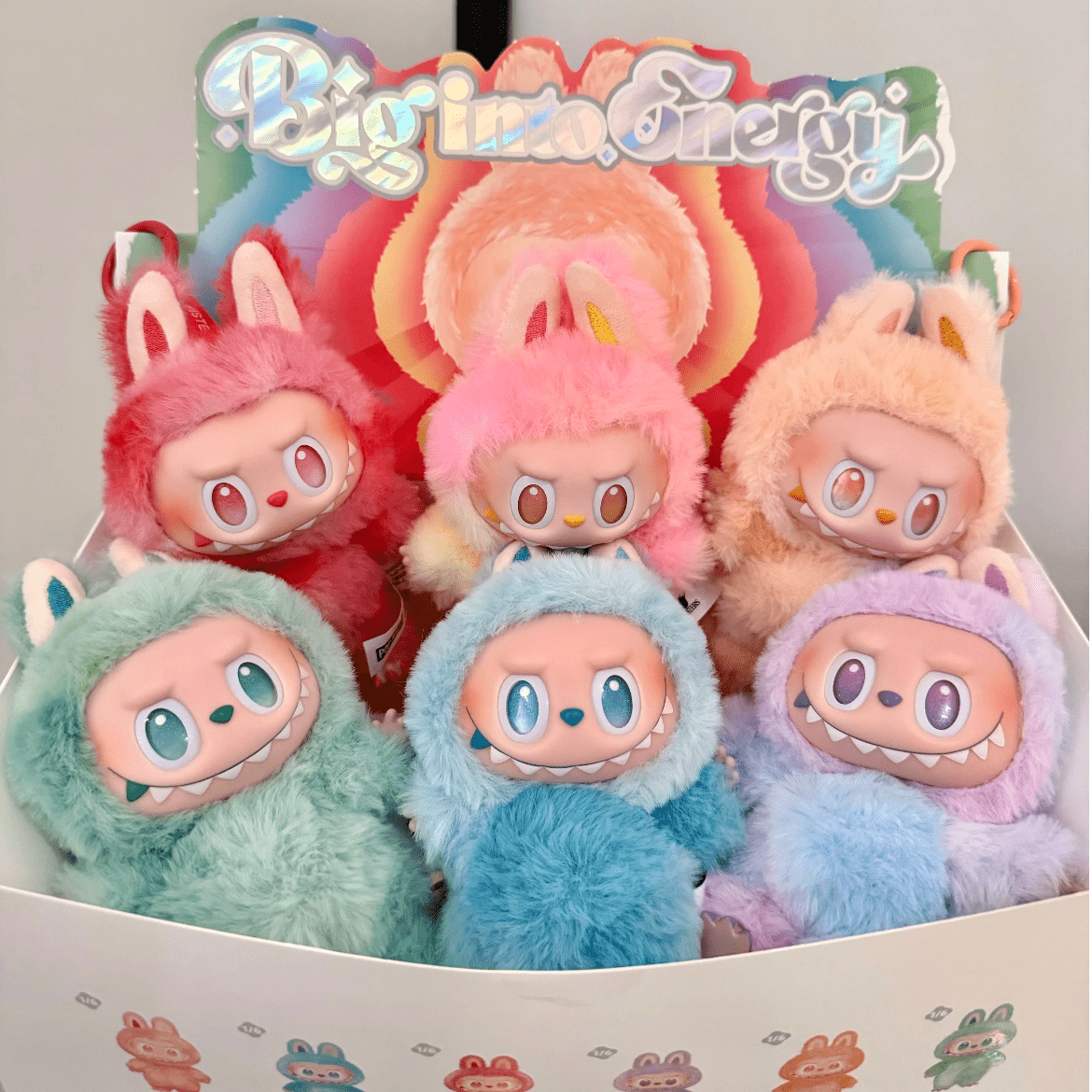 Pop Mart Labubu Big Into Energy Plush Keychain Doll Random Blind Box - ArtGalleryZen