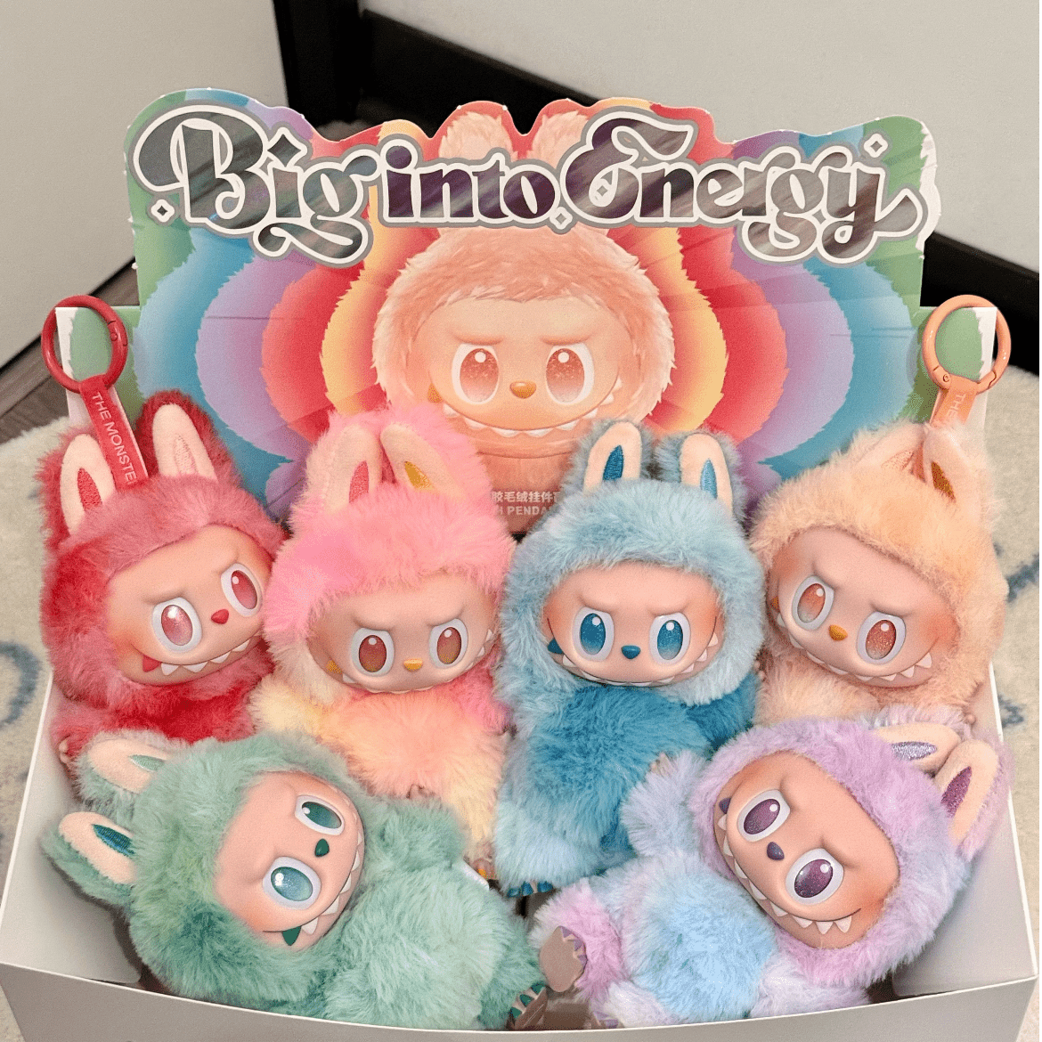 Pop Mart Labubu Big Into Energy Plush Keychain Doll Random Blind Box - ArtGalleryZen
