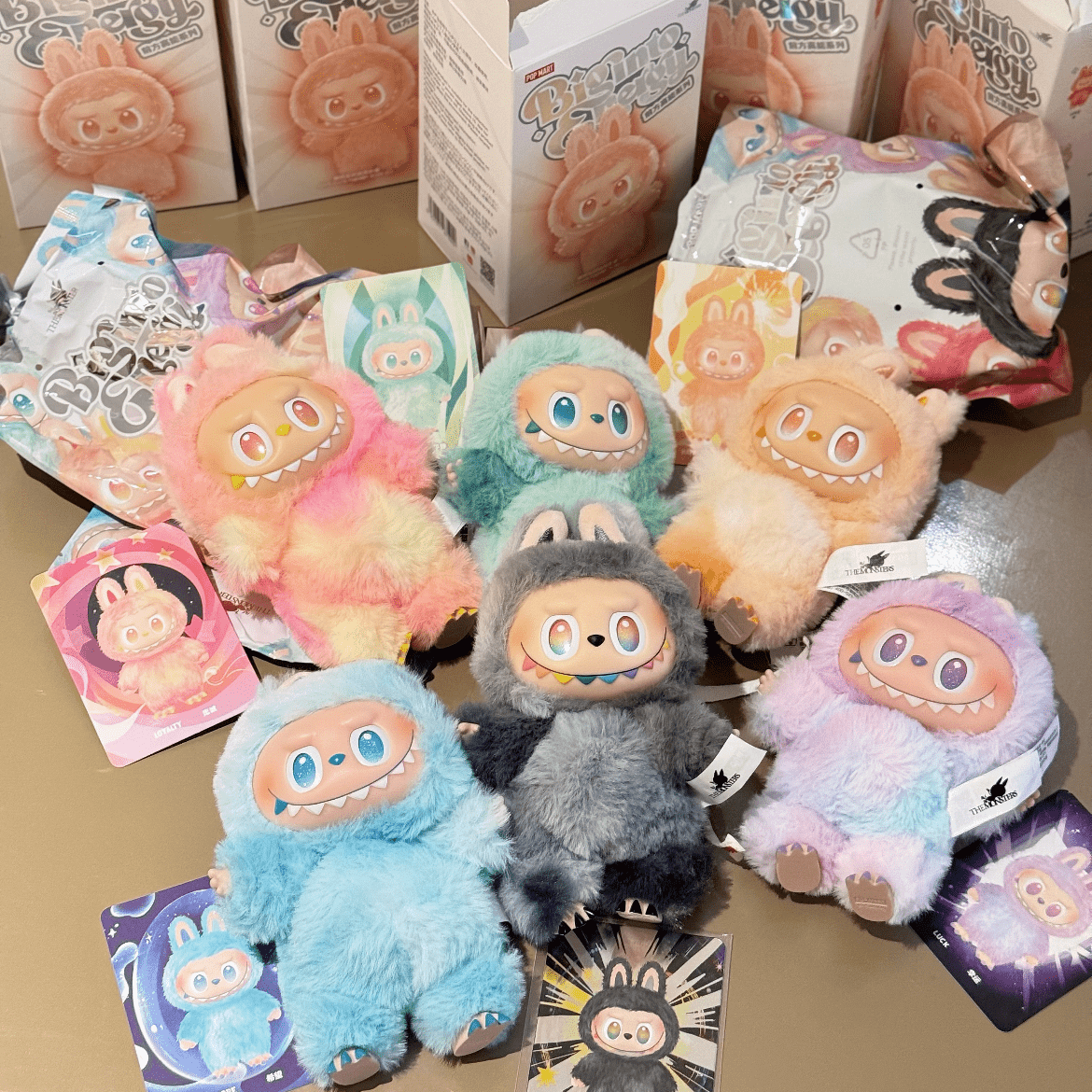 Pop Mart Labubu Big Into Energy Plush Keychain Doll Random Blind Box - ArtGalleryZen