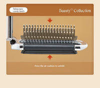 Thumbnail for Portable Folding Cushion with Mirror Mini Massager Integrated Comb - ArtGalleryZen