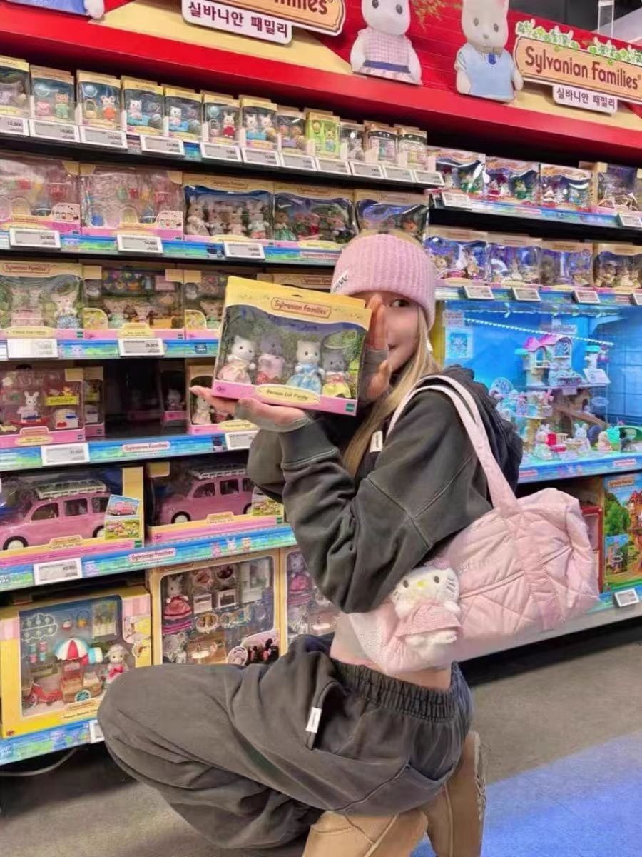 Pink Down-filled Fabric Tote Bag - ArtGalleryZen