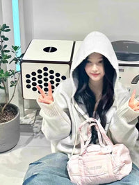 Thumbnail for Pink Down-filled Fabric Tote Bag - ArtGalleryZen