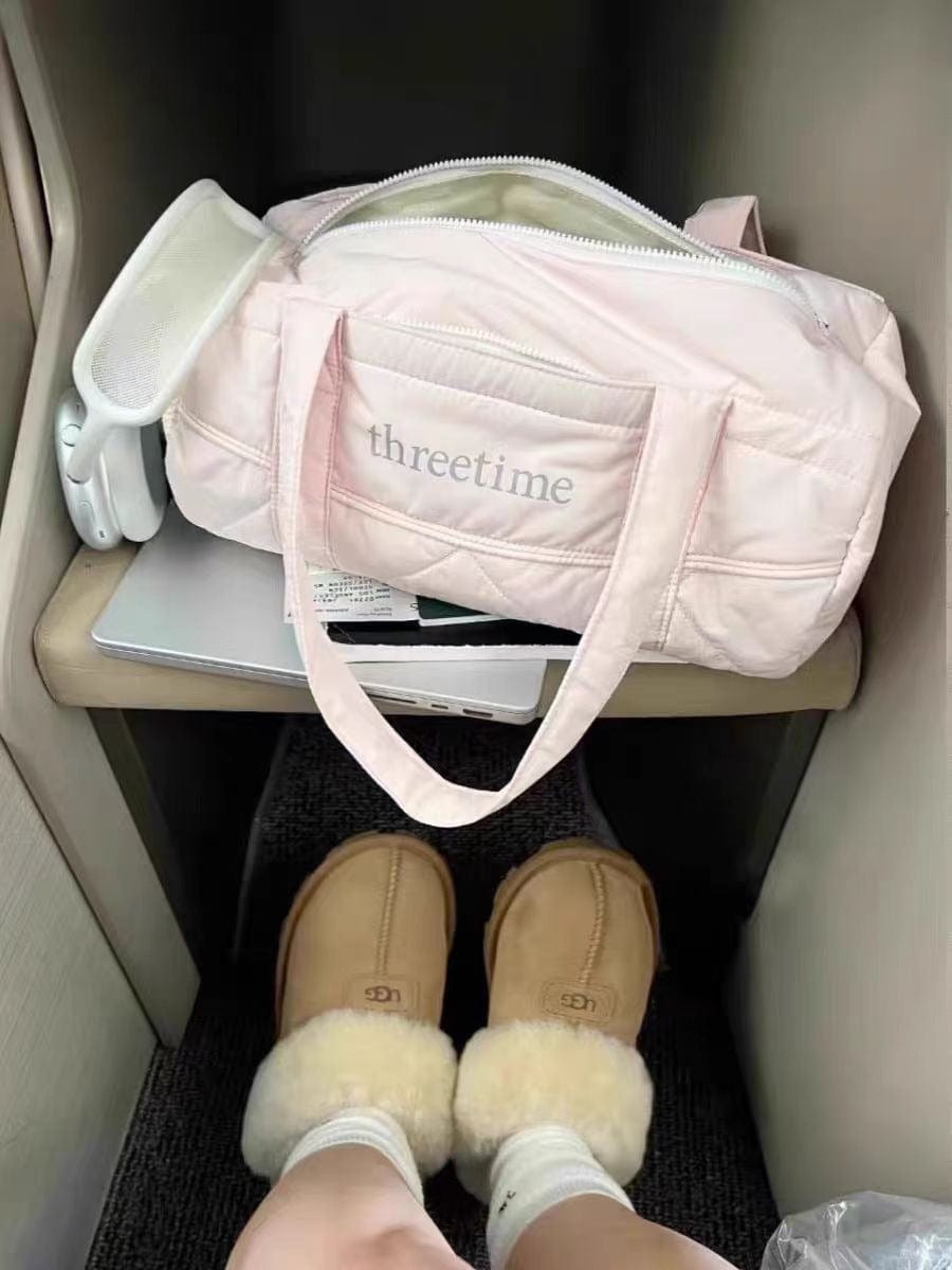 Pink Down-filled Fabric Tote Bag - ArtGalleryZen