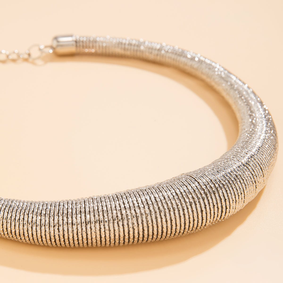 Punk Spring Metal Thick Chokers Collar Necklace - ArtGalleryZen