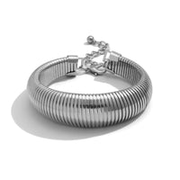 Thumbnail for Punk Stretch Metal Chunky Bangle Bracelet