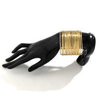 Thumbnail for Punk Style Metallic Brushed Wide Cuff Bangle Bracelet - ArtGalleryZen