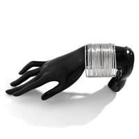 Thumbnail for Punk Style Metallic Brushed Wide Cuff Bangle Bracelet - ArtGalleryZen