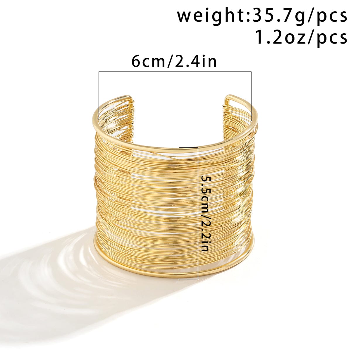 Punk Style Metallic Brushed Wide Cuff Bangle Bracelet - ArtGalleryZen