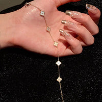 Thumbnail for Real Gold-Plated Four-Petal Flower Bracelet - ArtGalleryZen