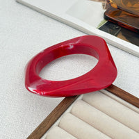 Thumbnail for Red Chunky Square Bangle Bracelet Set - ArtGalleryZen