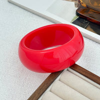 Thumbnail for Red Chunky Square Bangle Bracelet Set - ArtGalleryZen