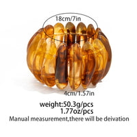 Thumbnail for Retro Chunky Gradient Amber Bangle Bracelet Set - ArtGalleryZen