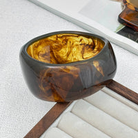 Thumbnail for Retro Chunky Gradient Amber Bangle Bracelet Set - ArtGalleryZen