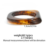 Thumbnail for Retro Chunky Gradient Amber Bangle Bracelet Set - ArtGalleryZen
