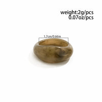 Thumbnail for Retro Chunky Gradient Resin Ring - ArtGalleryZen