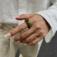 Thumbnail for Retro Chunky Gradient Resin Ring - ArtGalleryZen