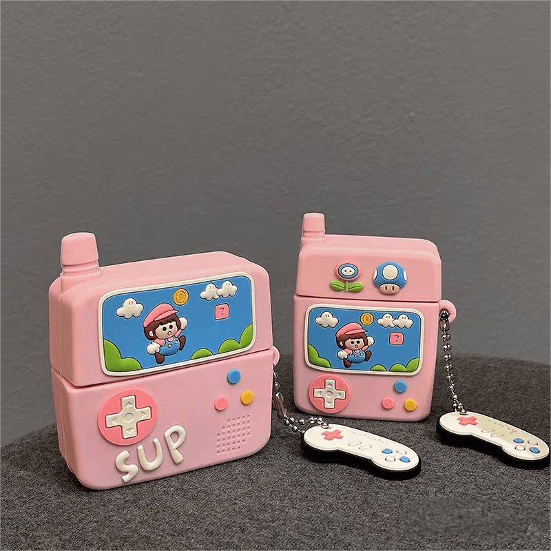 Retro Classical Super Mario AirPods Earphone Case - ArtGalleryZen