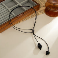 Thumbnail for Retro Clear Resin Pendant Long Chain Necklace 45