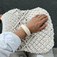 Thumbnail for Retro Glossy Resin Open Bangle Bracelet - ArtGalleryZen