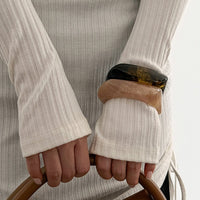 Thumbnail for Retro Irregular Gradient Resin Bangle Bracelet - ArtGalleryZen