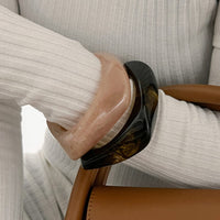 Thumbnail for Retro Irregular Gradient Resin Bangle Bracelet - ArtGalleryZen