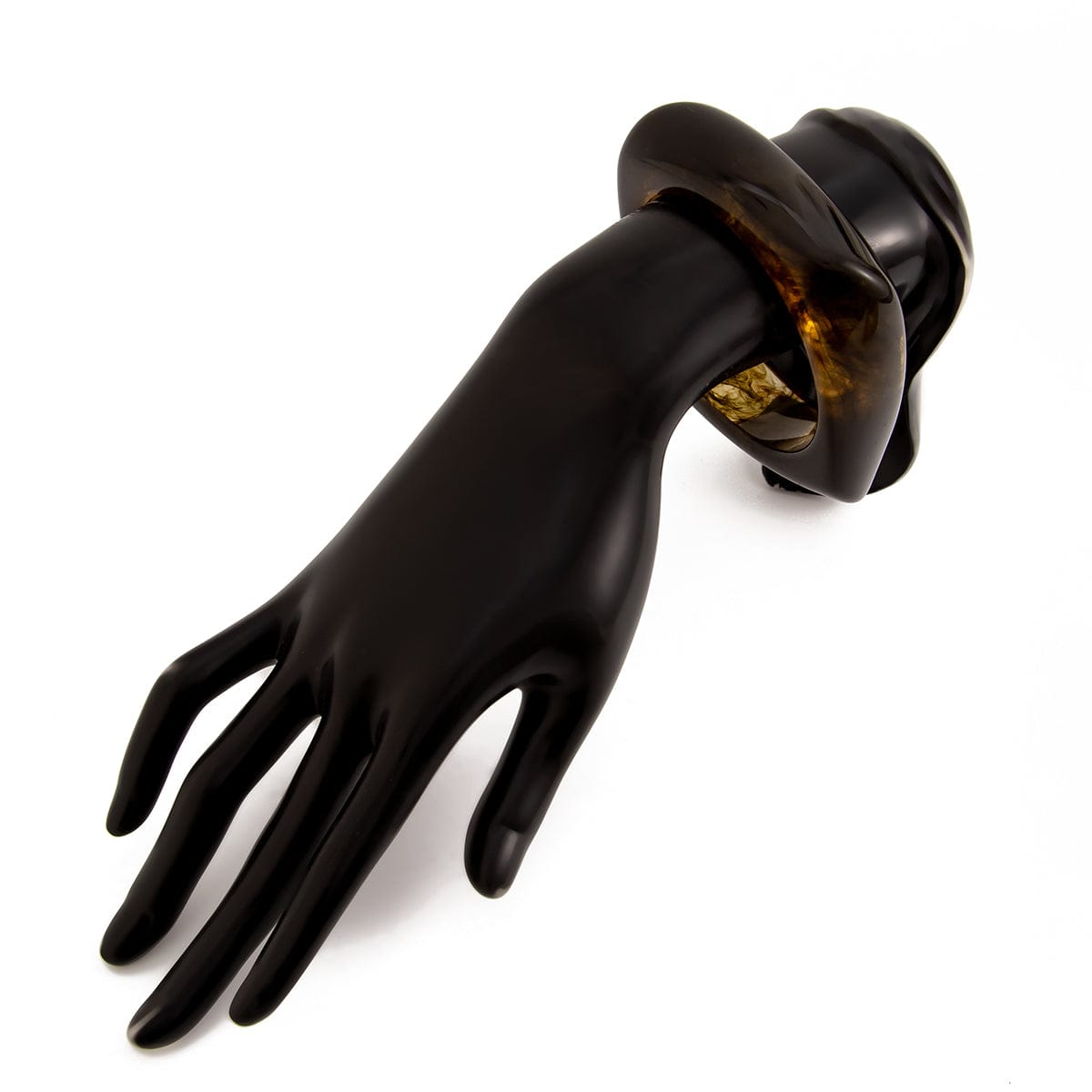 Retro Irregular Gradient Resin Bangle Bracelet - ArtGalleryZen