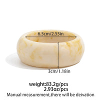 Thumbnail for Retro Irregular Resin Bangle Bracelet Set - ArtGalleryZen