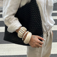 Thumbnail for Retro Irregular Resin Bangle Bracelet Set - ArtGalleryZen