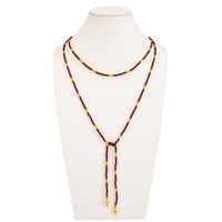 Thumbnail for Retro Seed Beaded Long Chain Necklace - ArtGalleryZen