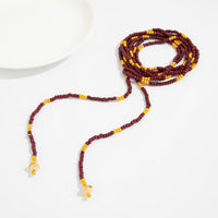 Thumbnail for Retro Seed Beaded Long Chain Necklace - ArtGalleryZen