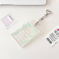 Thumbnail for Ribbon Bowknot Kpop Keychain Acrylic Photocard Holder - ArtGalleryZen