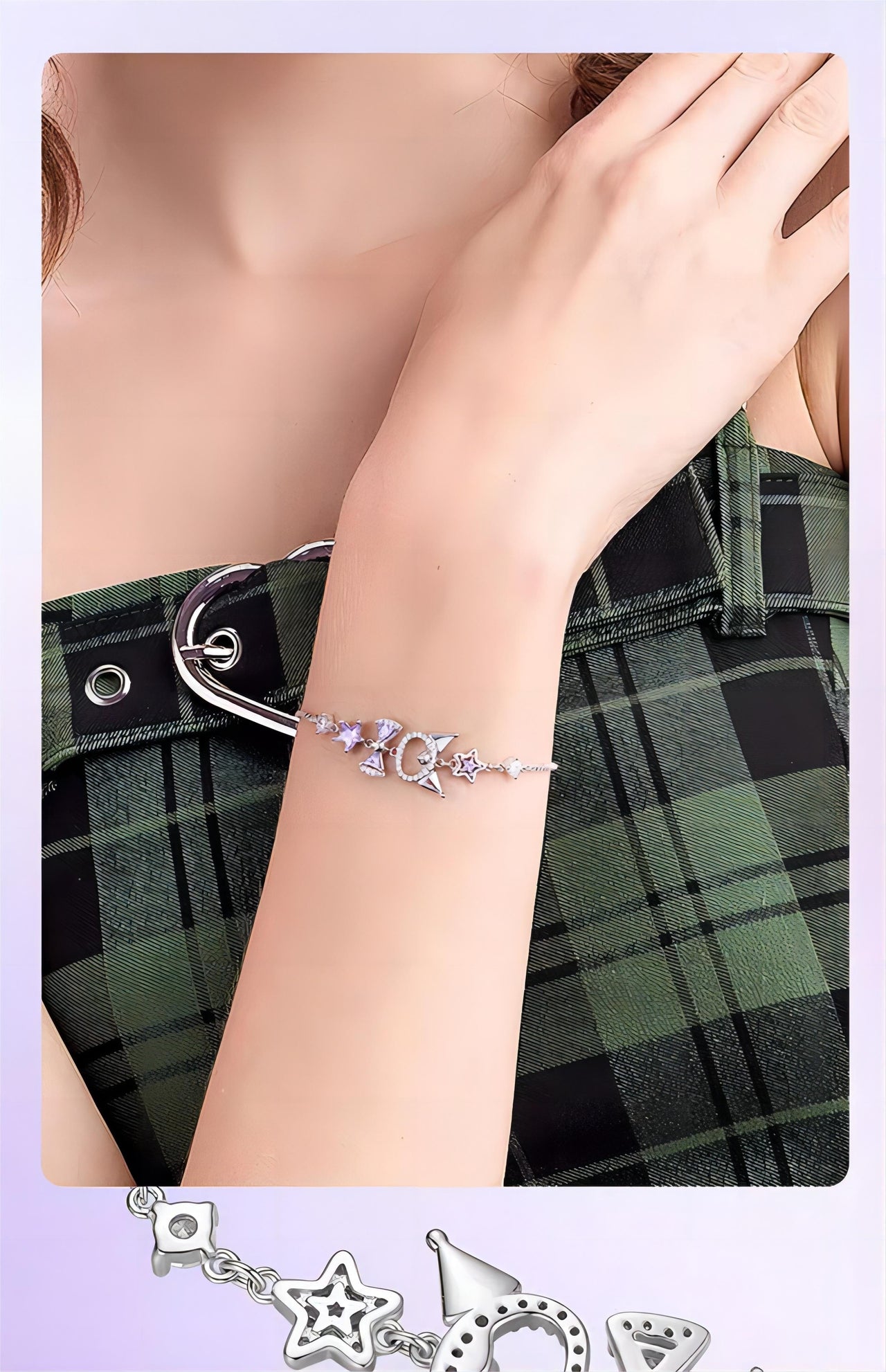 Sanrio Crystal Kuromi Bracelet