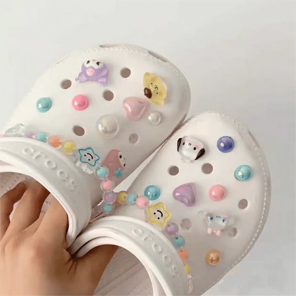 Sanrio Cute Crocs Sandals Decoration Shoe Charms - ArtGalleryZen