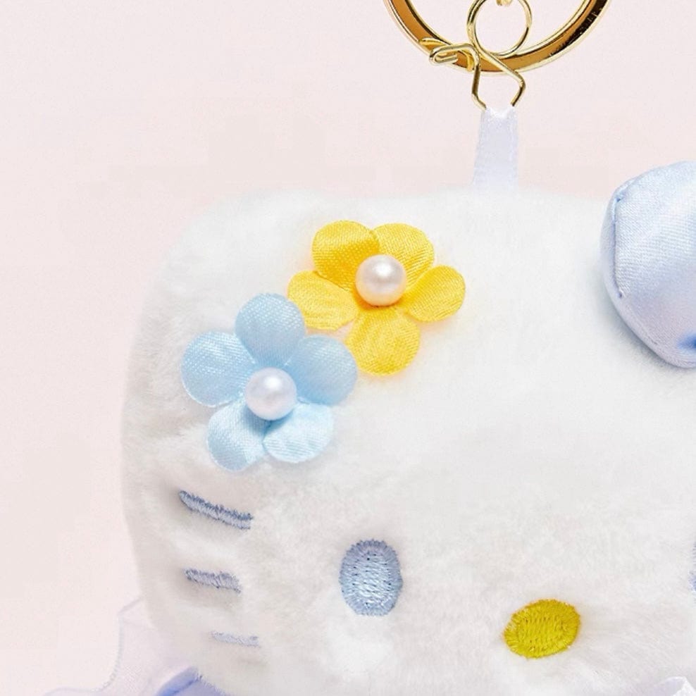 Sanrio Floral Hello Kitty Plush Keychain Doll - ArtGalleryZen