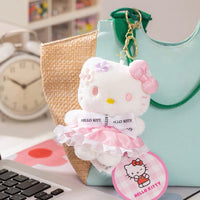 Thumbnail for Sanrio Floral Hello Kitty Plush Keychain Doll - ArtGalleryZen