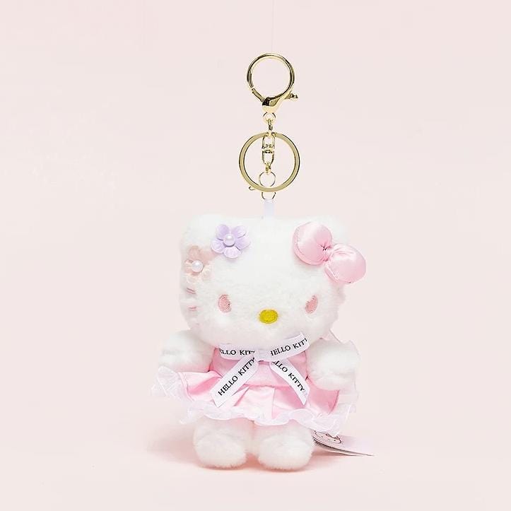 Sanrio Floral Hello Kitty Plush Keychain Doll - ArtGalleryZen