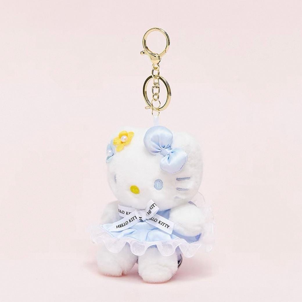 Sanrio Floral Hello Kitty Plush Keychain Doll - ArtGalleryZen