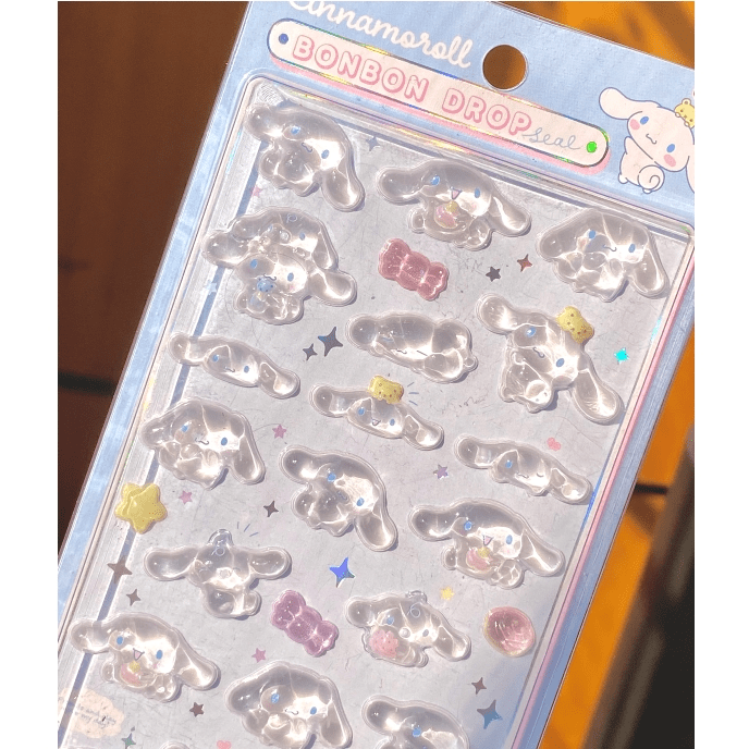 Sanrio Hello Kitty Cinnamoroll Crystal 3D DIY Decoration Stickers - ArtGalleryZen