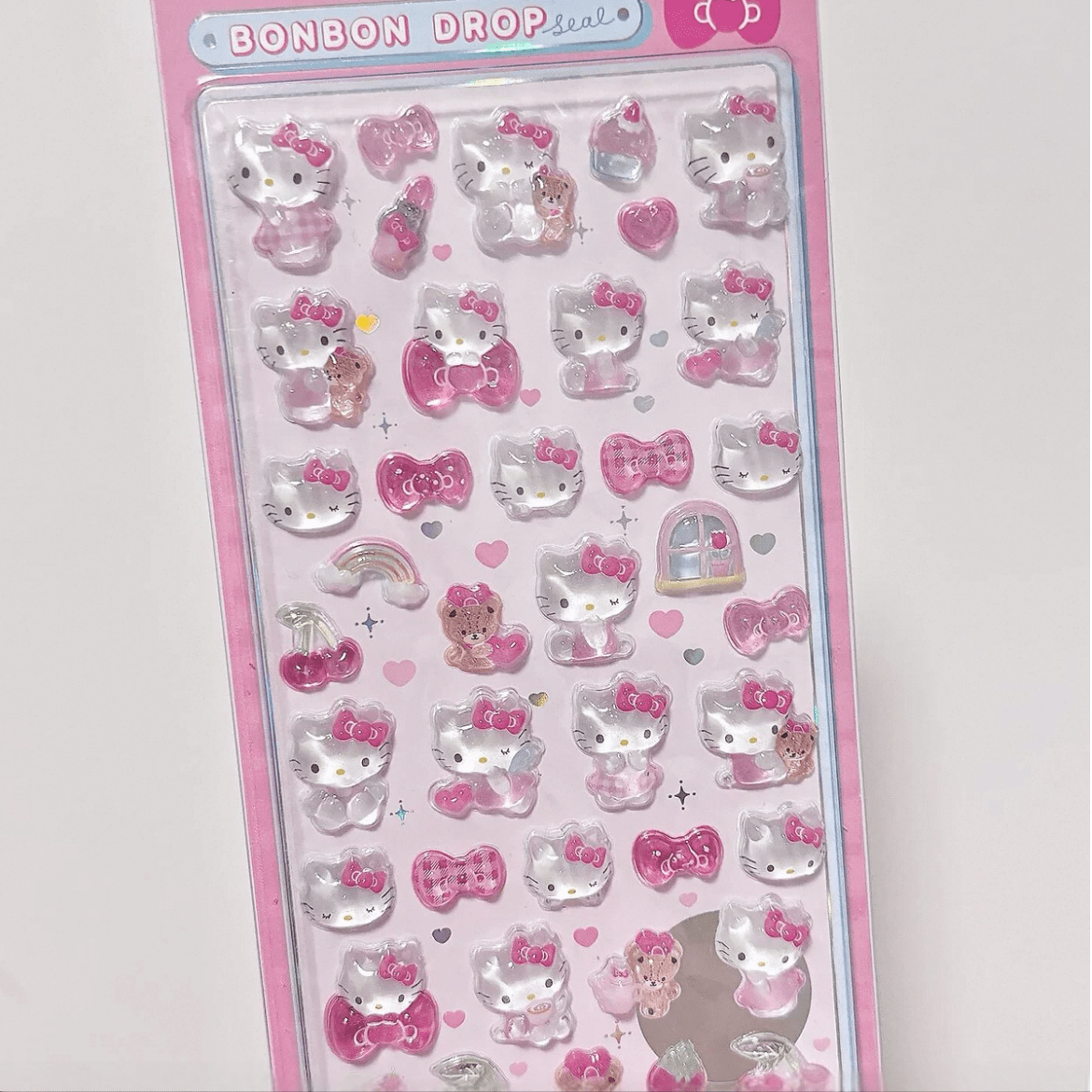 Sanrio Hello Kitty Cinnamoroll Crystal 3D DIY Decoration Stickers - ArtGalleryZen