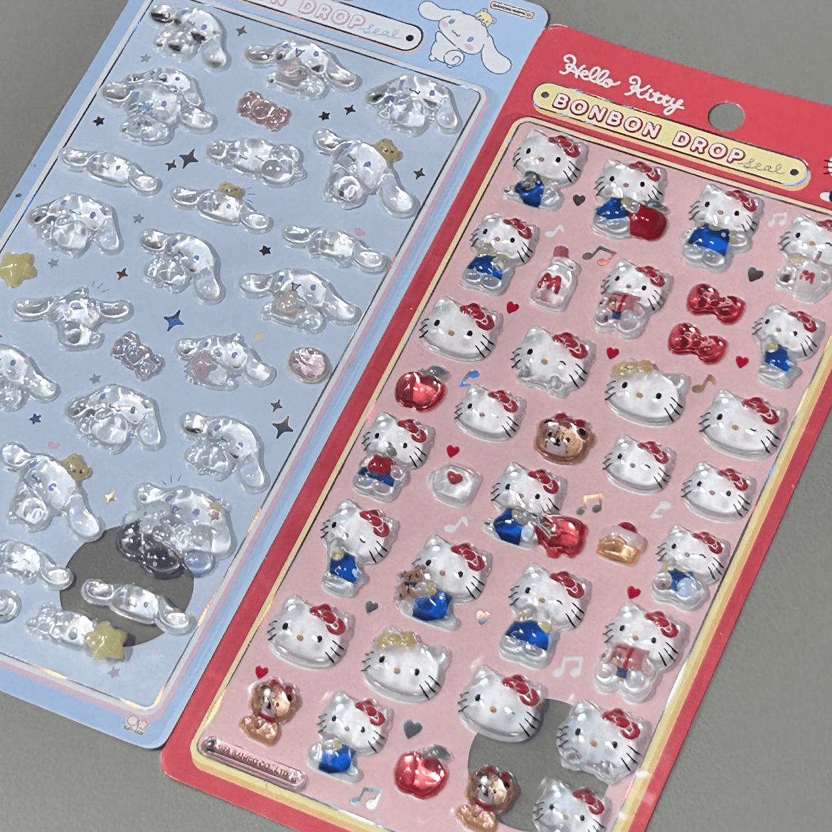 Sanrio Hello Kitty Cinnamoroll Crystal 3D DIY Decoration Stickers - ArtGalleryZen