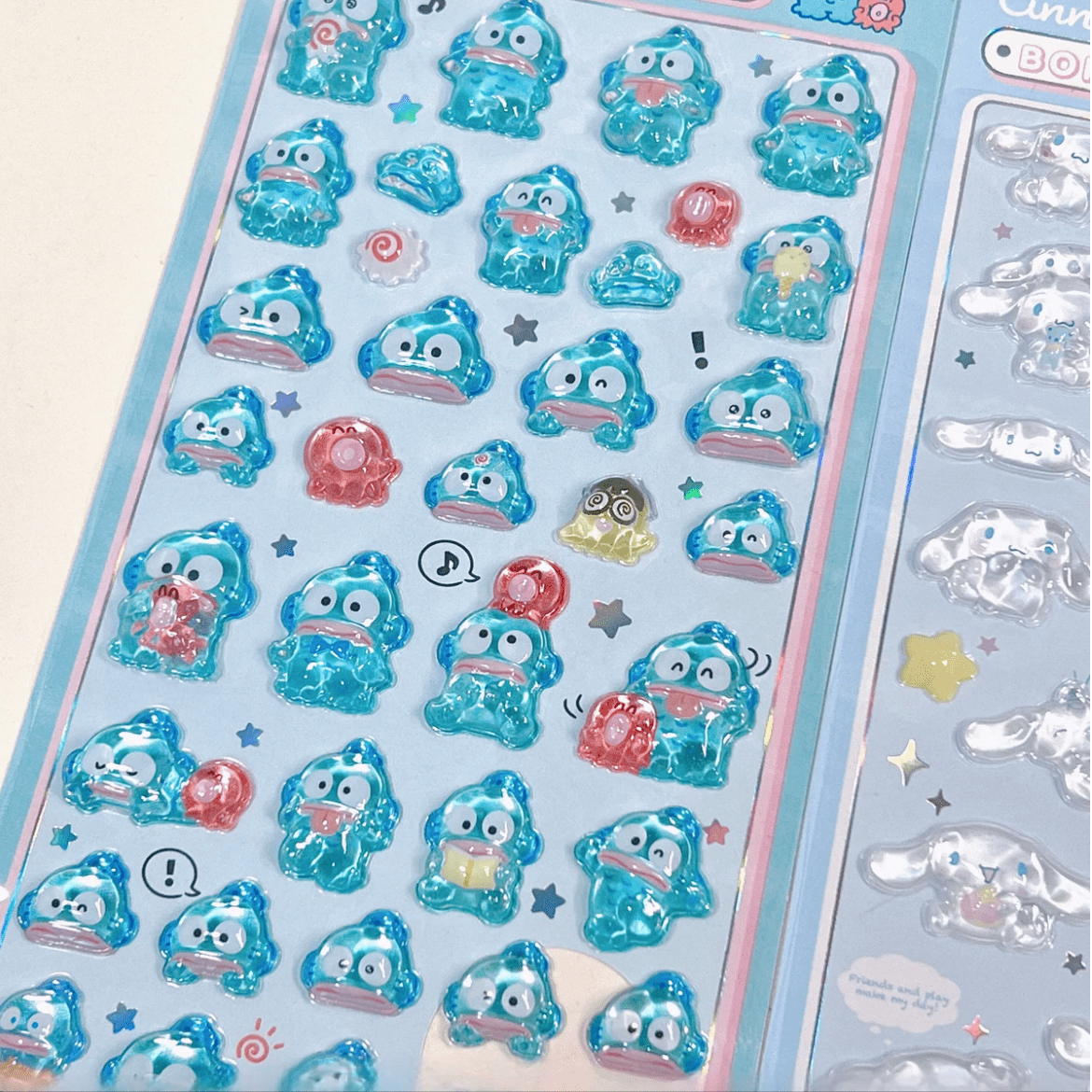 Sanrio Hello Kitty Cinnamoroll Crystal 3D DIY Decoration Stickers - ArtGalleryZen