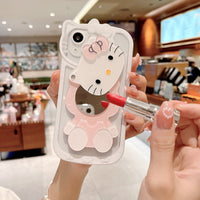 Thumbnail for Sanrio Hello Kitty iPhone Case With Cosmetic Mirror - ArtGalleryZen