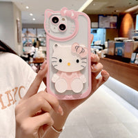 Thumbnail for Sanrio Hello Kitty iPhone Case With Cosmetic Mirror - ArtGalleryZen