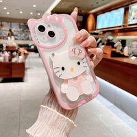 Thumbnail for Sanrio Hello Kitty iPhone Case With Cosmetic Mirror - ArtGalleryZen