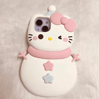 Thumbnail for Sanrio Hello Kitty My Melody Snowman iPhone Case - ArtGalleryZen