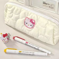 Hello Kitty Pencil Pouch, Engraving Design with Metallic Colors – Bensia