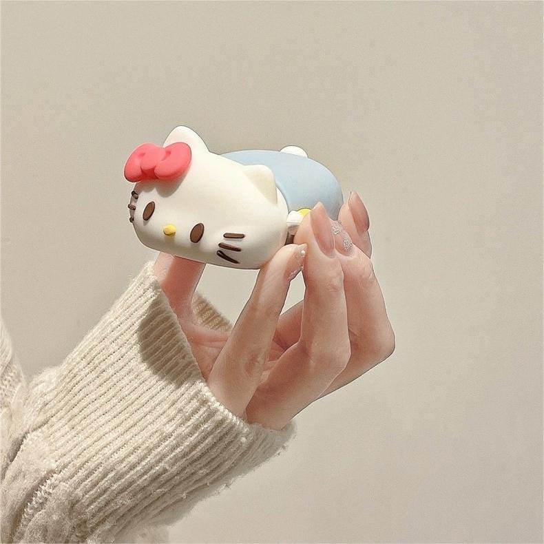 Sanrio Hello Kitty Sleeping On Tummy AirPods Earphone Case - ArtGalleryZen