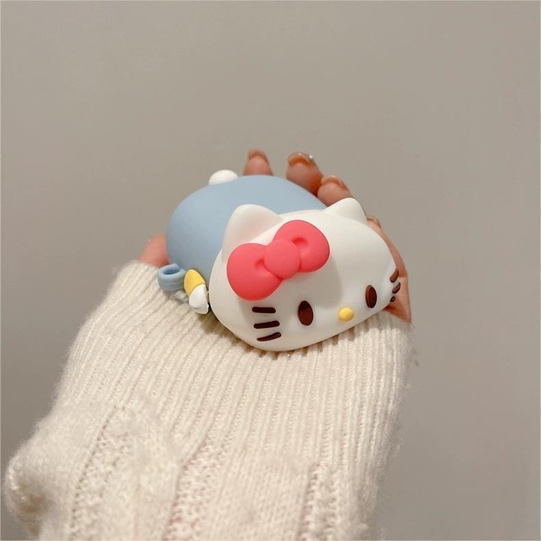 Sanrio Hello Kitty Sleeping On Tummy AirPods Earphone Case - ArtGalleryZen