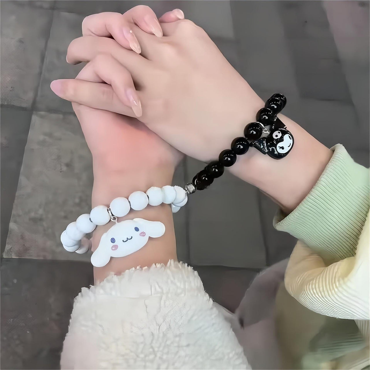 Sanrio Kuromi Cinnamoroll Magnetic Charging Data Cable Bracelet - ArtGalleryZen