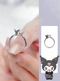 Thumbnail for Sanrio Kuromi Diamond Ring - ArtGalleryZen